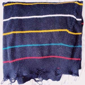 Striped Ripped Sweater